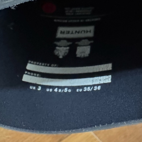 Hunter Original Rain Boots Kids’ Navy Wellington Boots Size 4 / 5 UNISEX - Picture 9 of 9